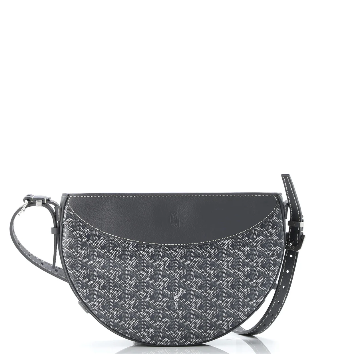 Hirondelle Shoulder Bag Coated Canvas and Leather - Deep Luxury