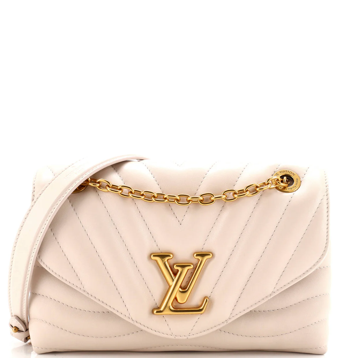 New Wave Chain Bag NM Quilted Leather MM - Deep Luxury