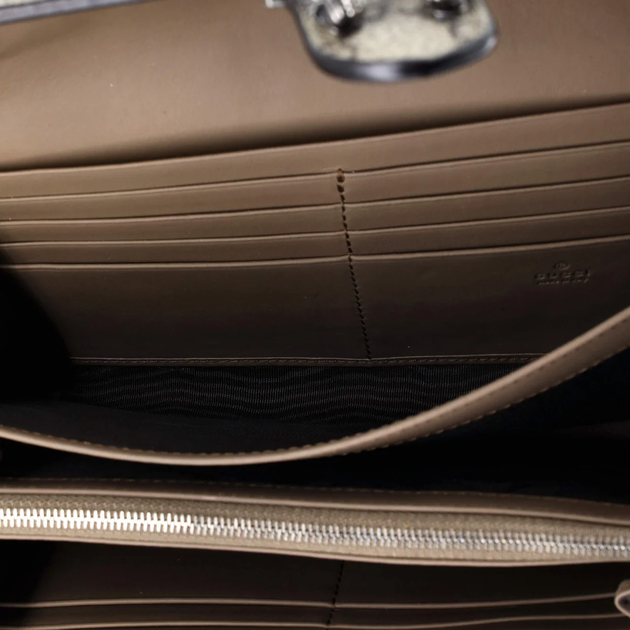 Dionysus Chain Wallet GG Coated Canvas Small - Deep Luxury