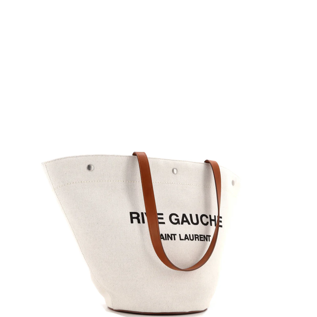 Rive Gauche Trapezoid Tote Canvas - Deep Luxury