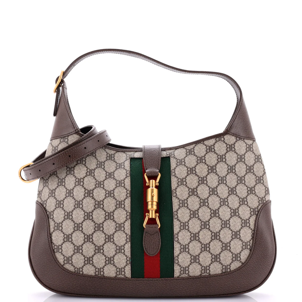 x Gucci The Hacker Project Jackie 1961 Hobo BB Coated Canvas Medium - Deep Luxury
