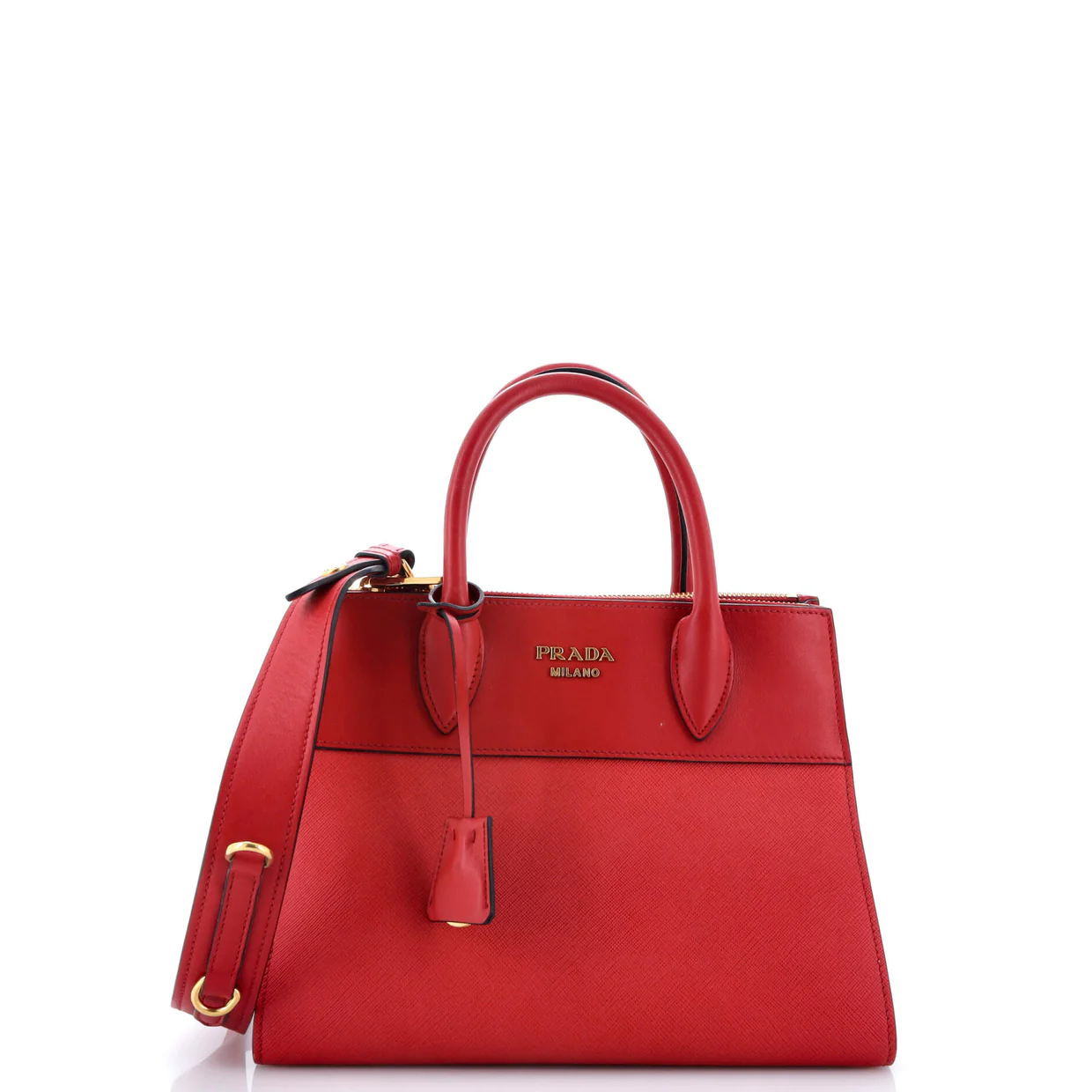 Paradigme Tote Saffiano with City Calf Small - Deep Luxury