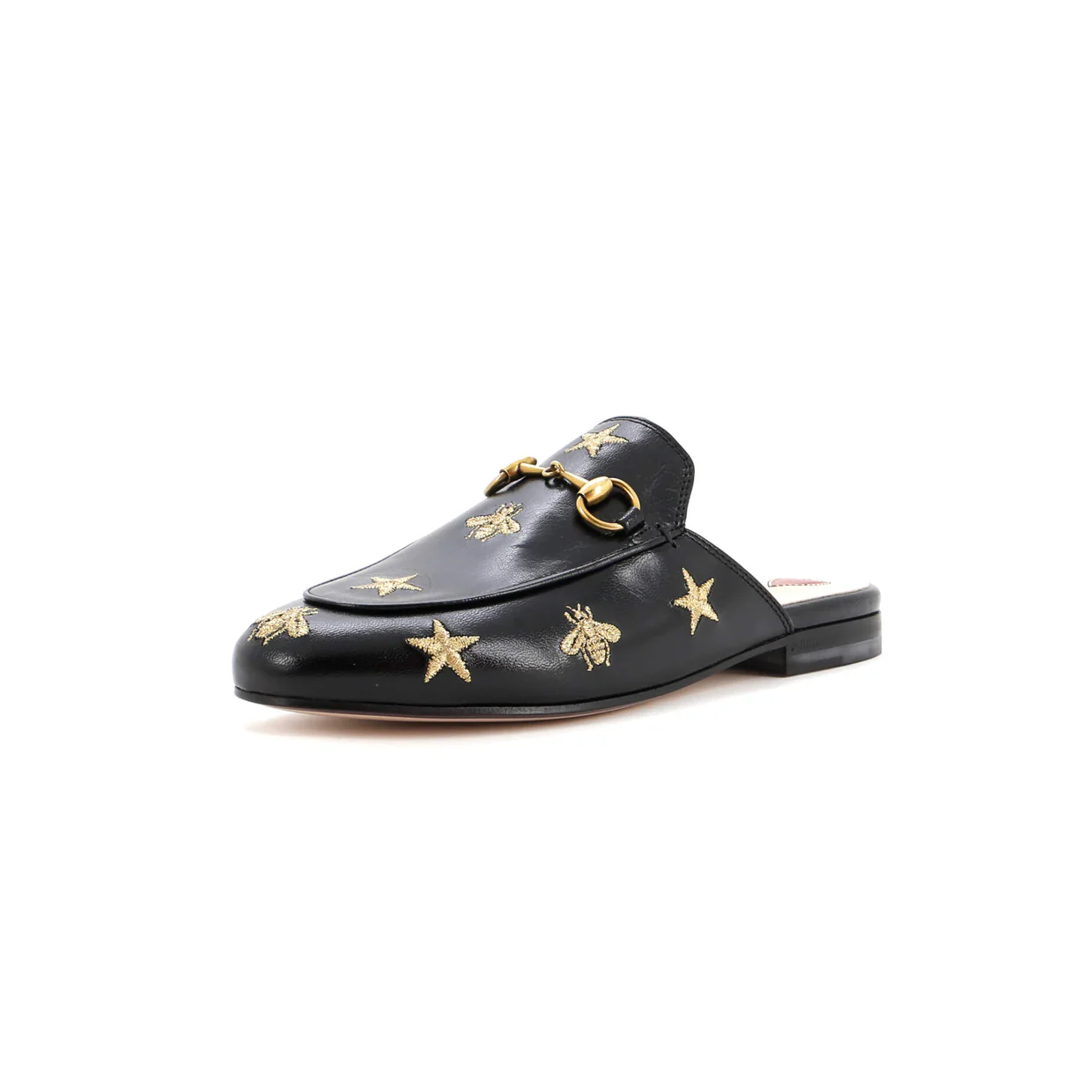 Women's Princetown Mules Embroidered Leather - Deep Luxury