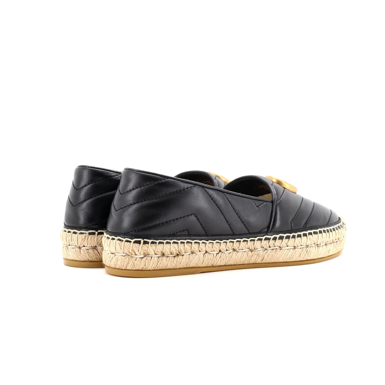Women's GG Marmont Espadrilles Matelasse Leather - Deep Luxury