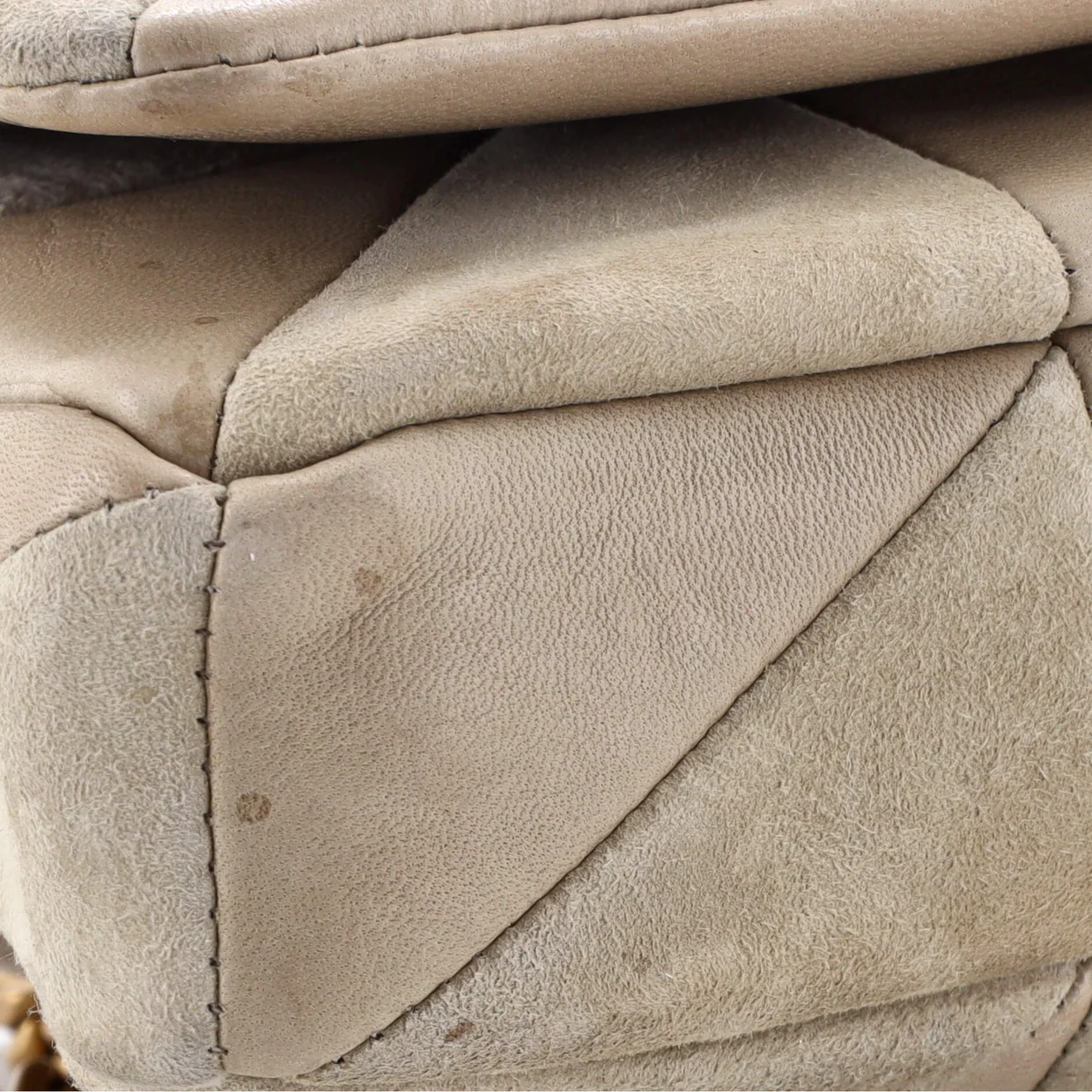 Jamie Baguette Shoulder Bag Quilted Leather and Suede Medium - Deep Luxury