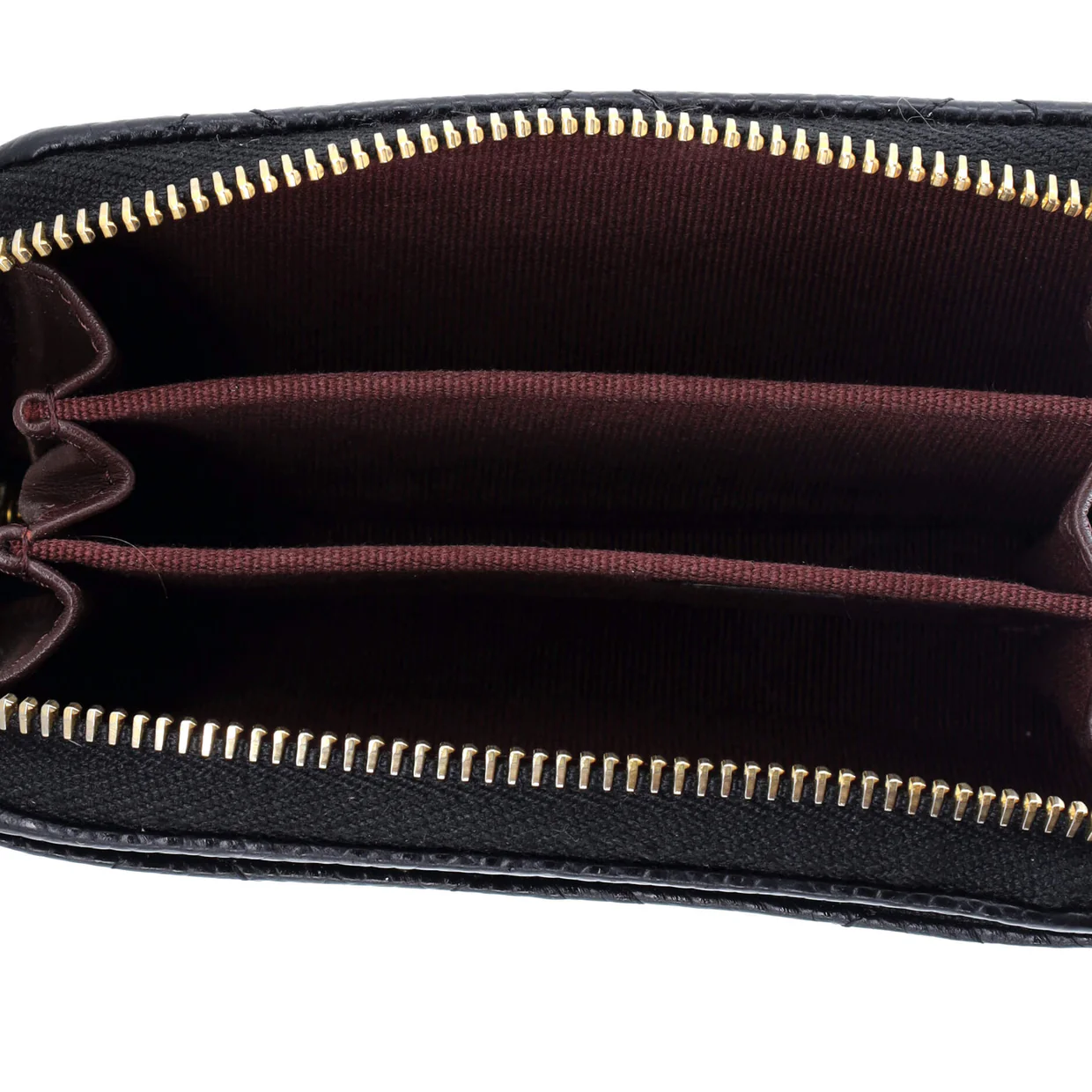 CC Zip Coin Purse Quilted Caviar Small - Deep Luxury
