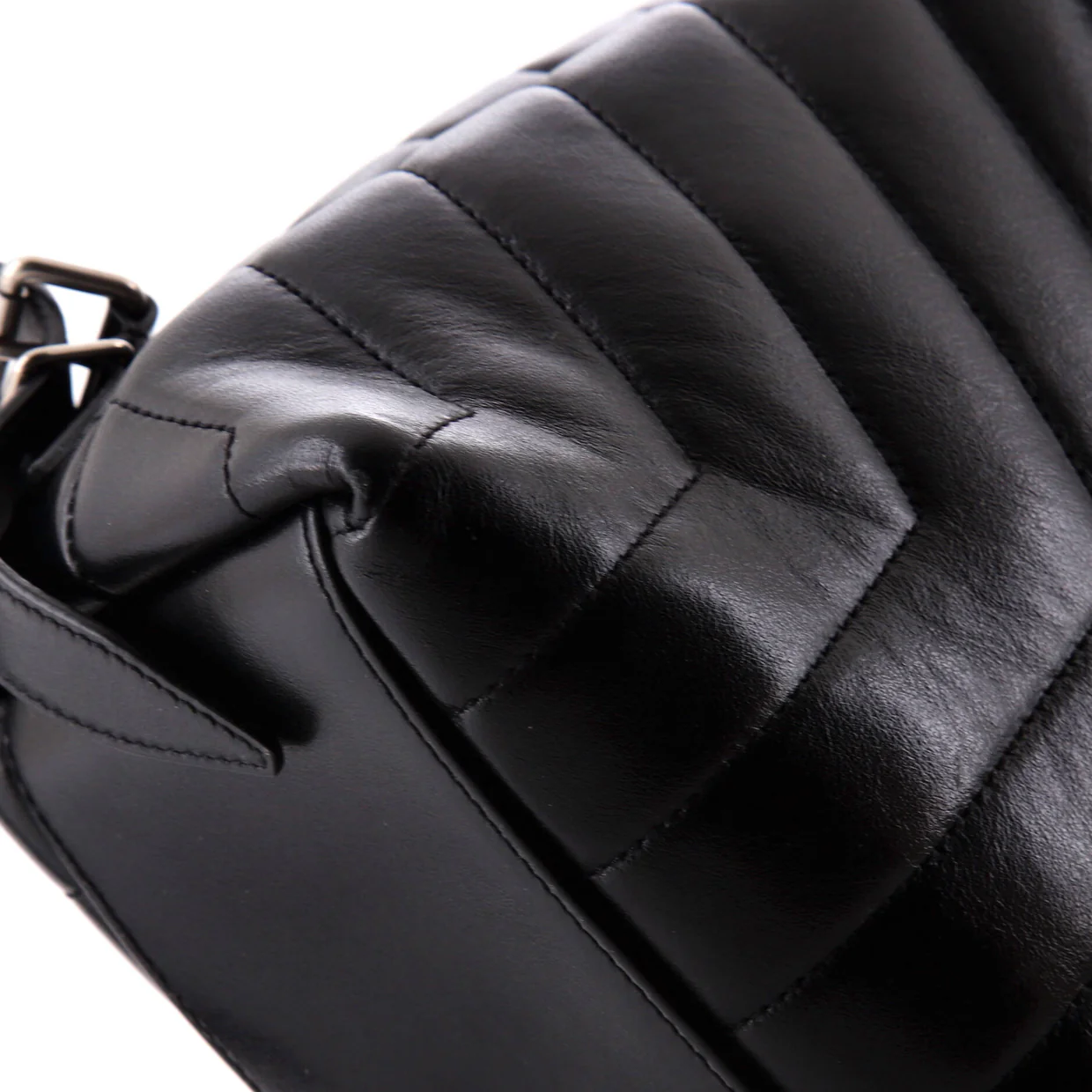 LouLou Backpack Matelasse Chevron Leather Small - Deep Luxury