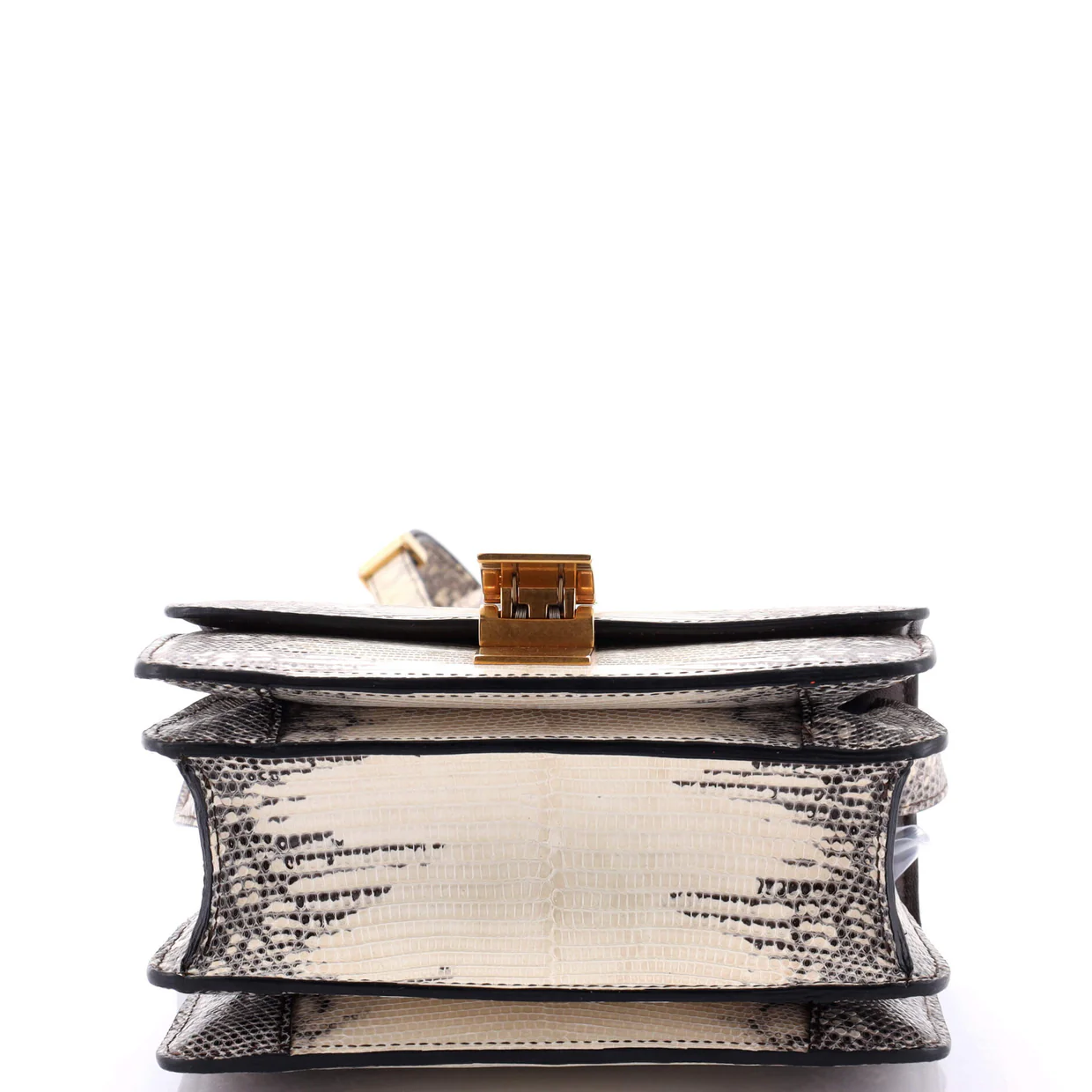 Classic Box Bag Lizard Small - Deep Luxury