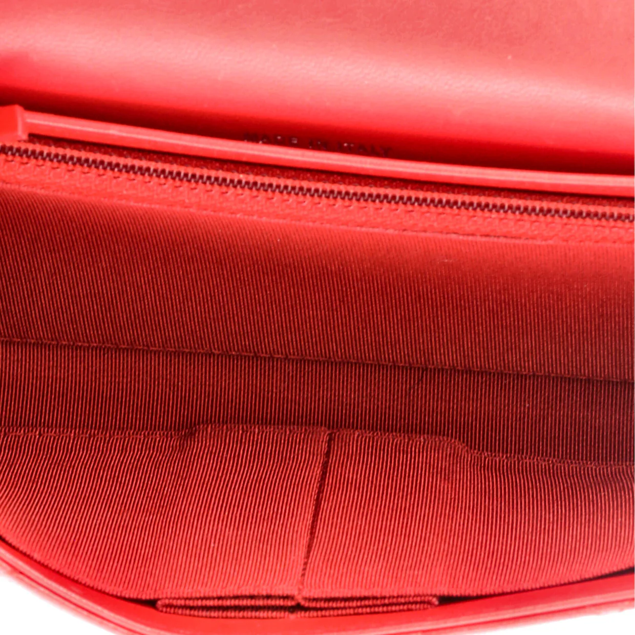 Wallet on Short Chain Quilted Lambskin - Deep Luxury