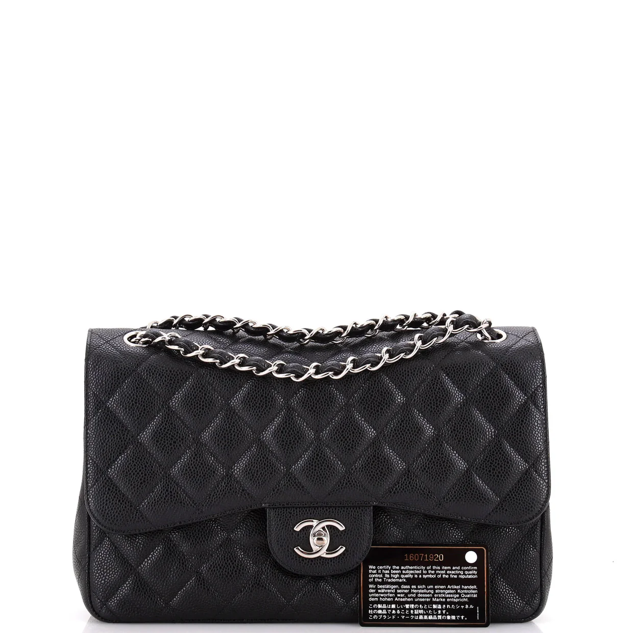 Classic Double Flap Bag Quilted Caviar Jumbo - Deep Luxury