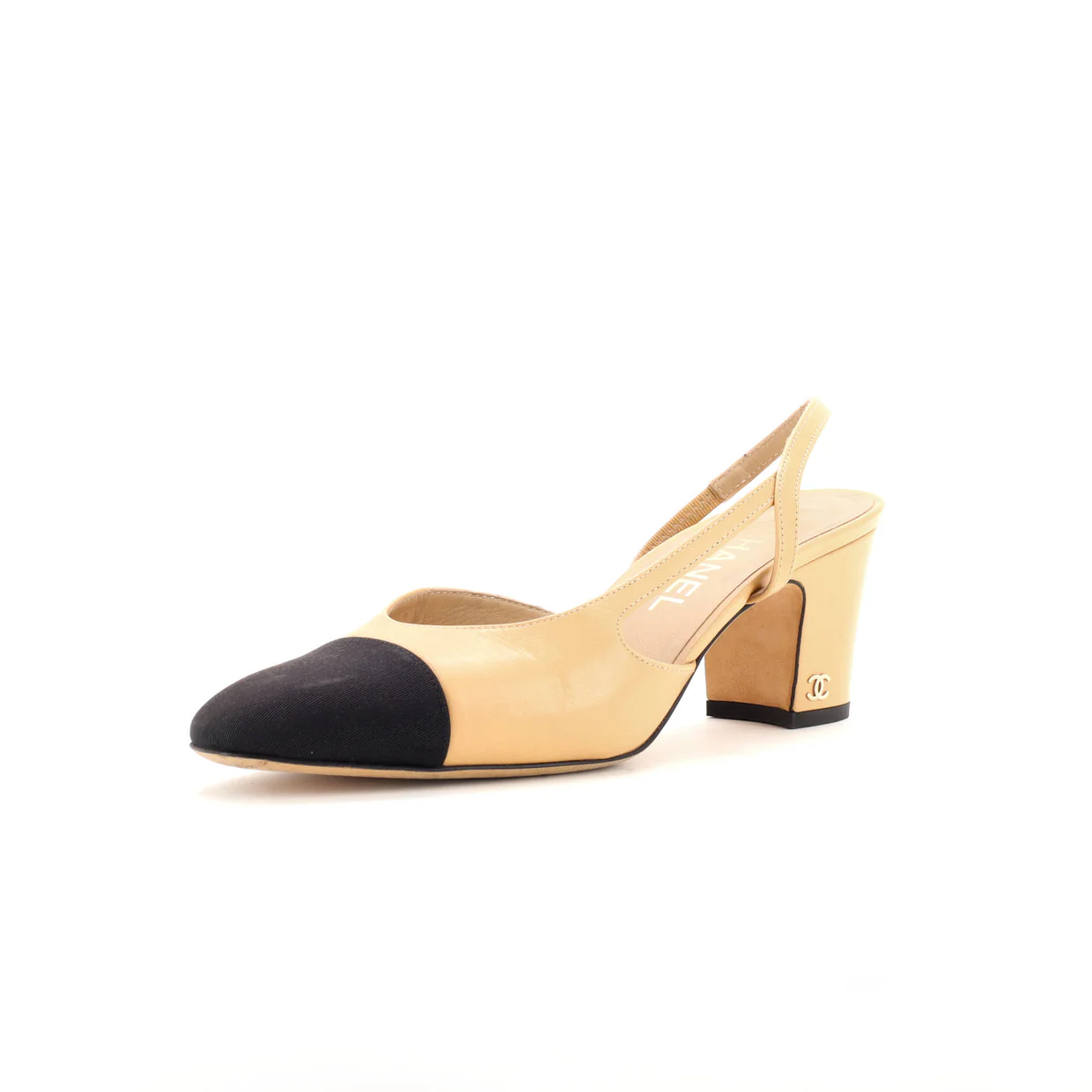 Women’s Cap Toe Slingback Pumps Leather - Deep Luxury