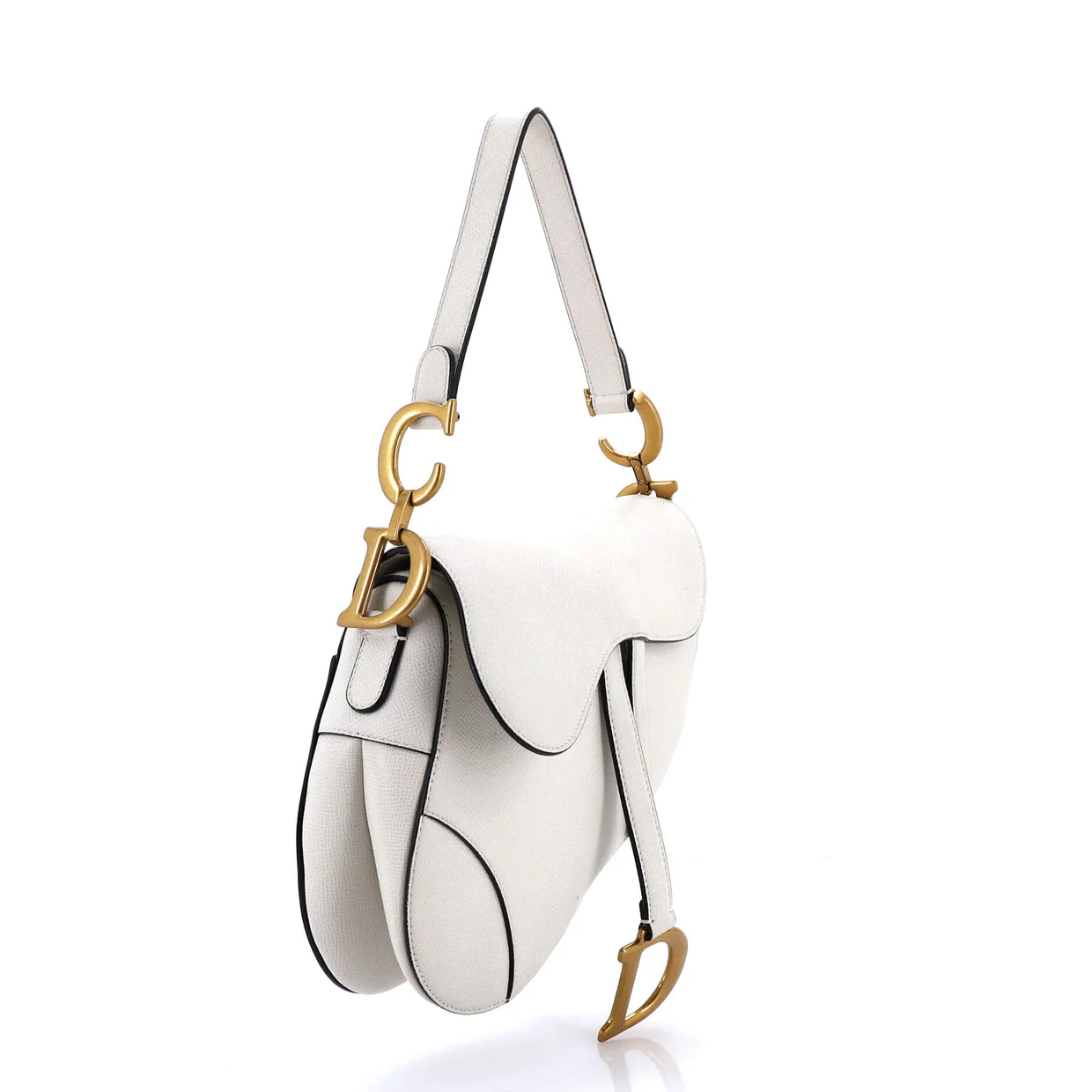 Saddle Handbag Leather Medium - Deep Luxury