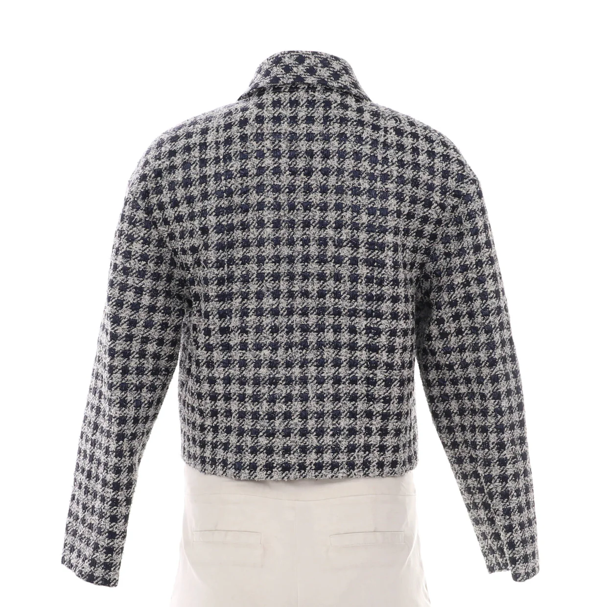 Women's CC Button Double Breasted Jacket Tweed - Deep Luxury