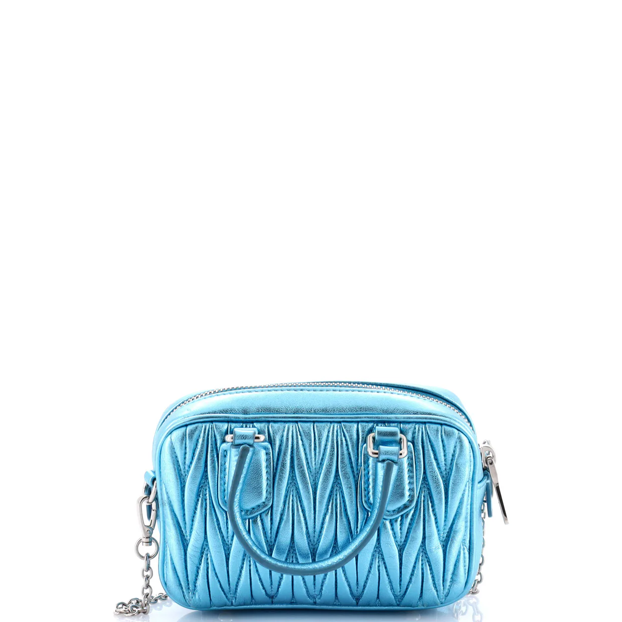 Arcadie Top Handle Chain Bag Matelasse Leather XXS - Deep Luxury