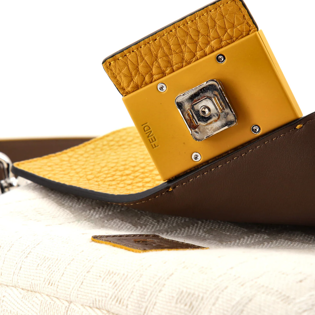 Baguette Convertible Belt Bag Zucca Canvas with Canvas and Leather Medium - Deep Luxury