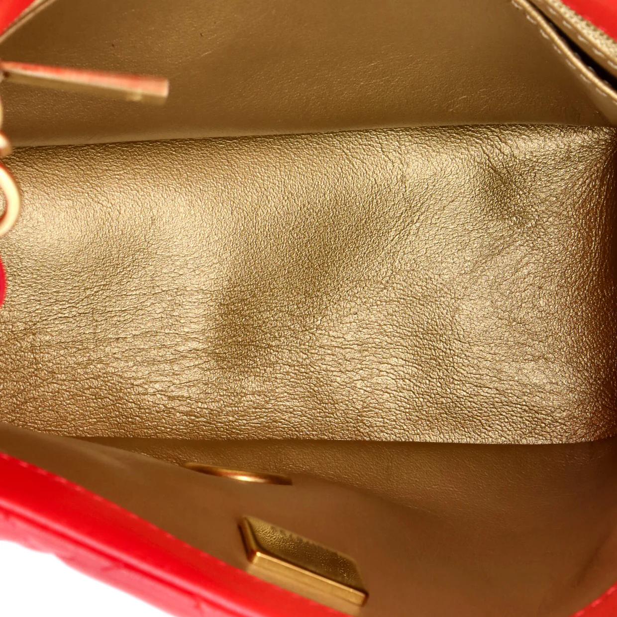 Pearl Crush Square Flap Bag Quilted Lambskin Mini - Deep Luxury