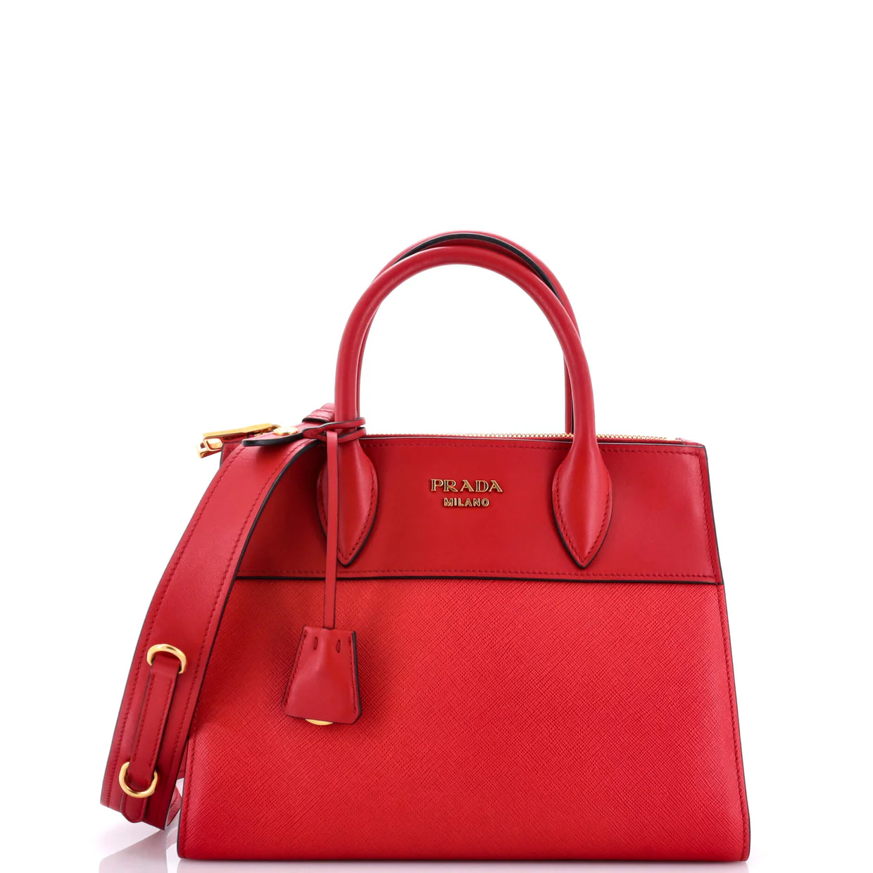Paradigme Tote Saffiano with City Calf Small - Deep Luxury