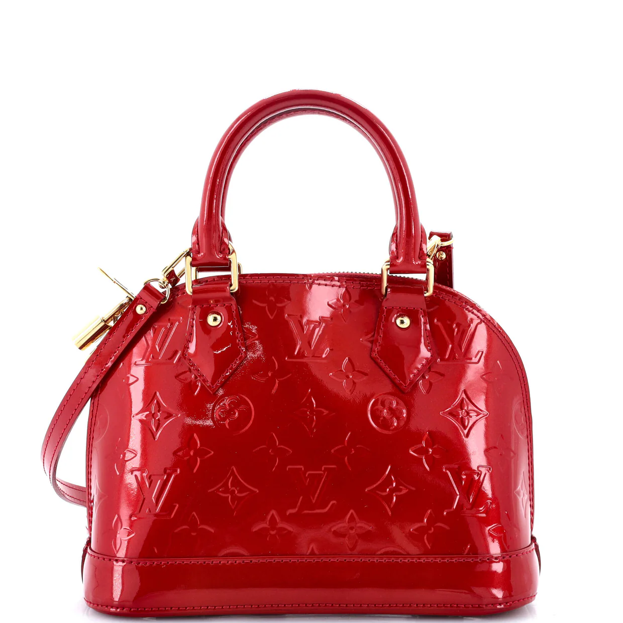 Alma Handbag Monogram Vernis BB - Deep Luxury