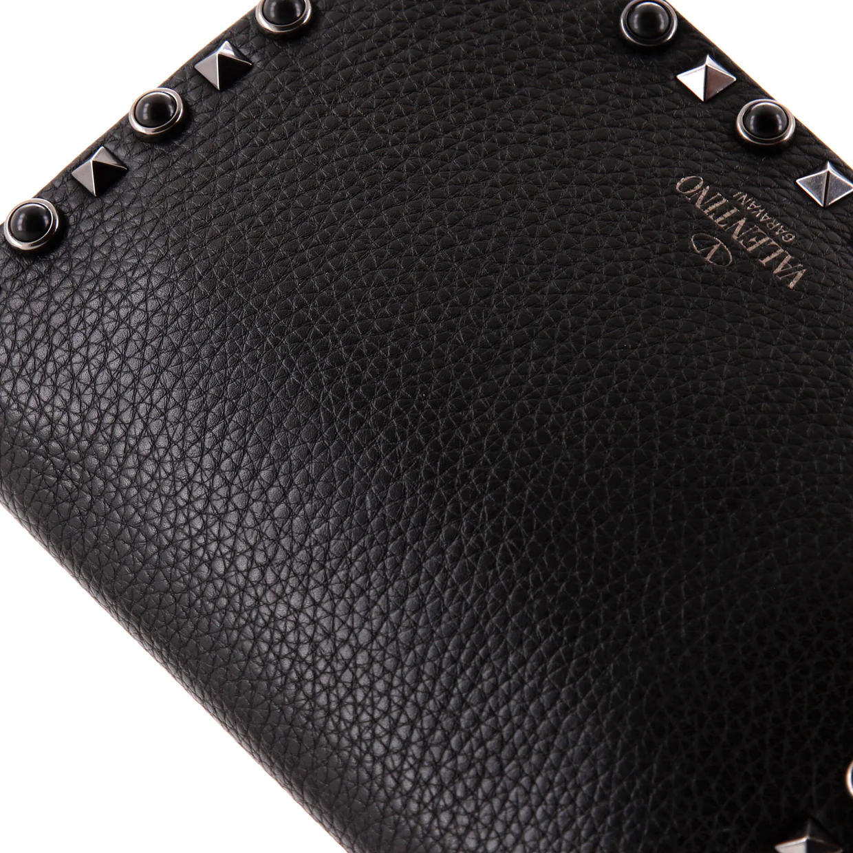 Rolling Rockstud Flip Lock Flap Bag Leather with Cabochons Small - Deep Luxury