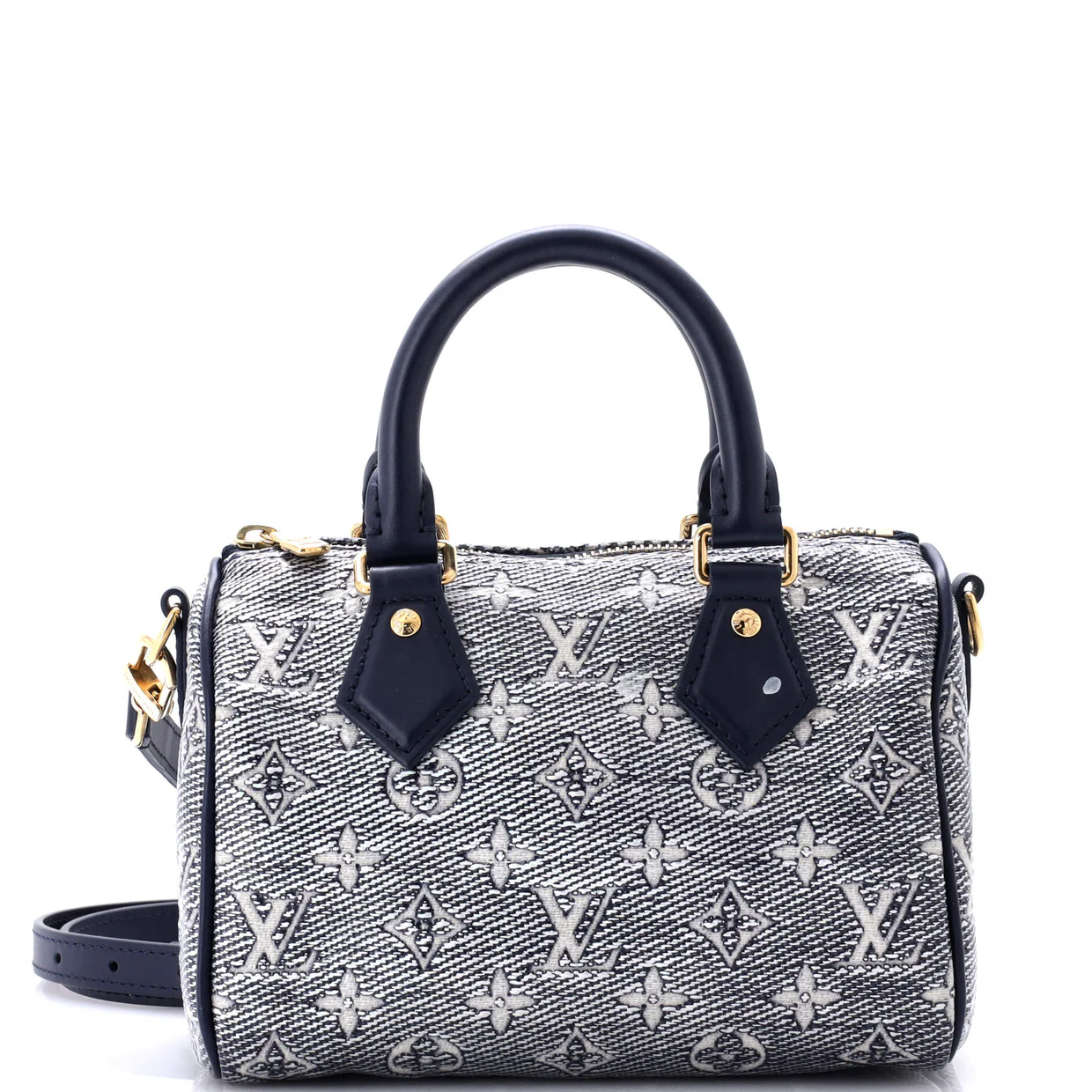 Speedy Bandouliere Bag Monoglam Jacquard Canvas 20 - Deep Luxury