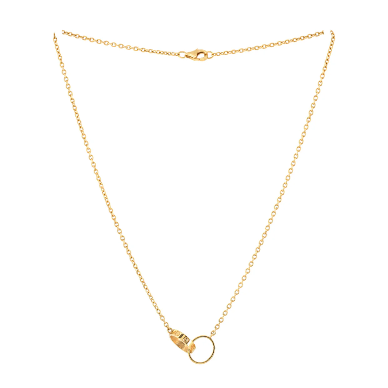 Love Interlocking Necklace 18K Yellow Gold - Deep Luxury