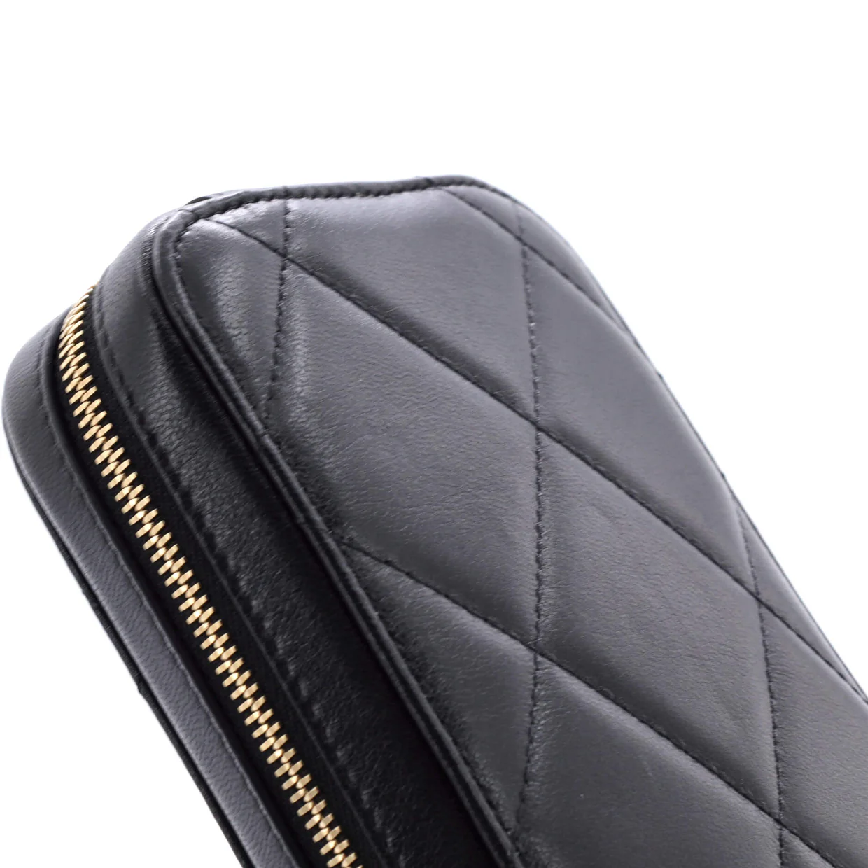 19 Phone Holder Crossbody Bag Quilted Lambskin - Deep Luxury