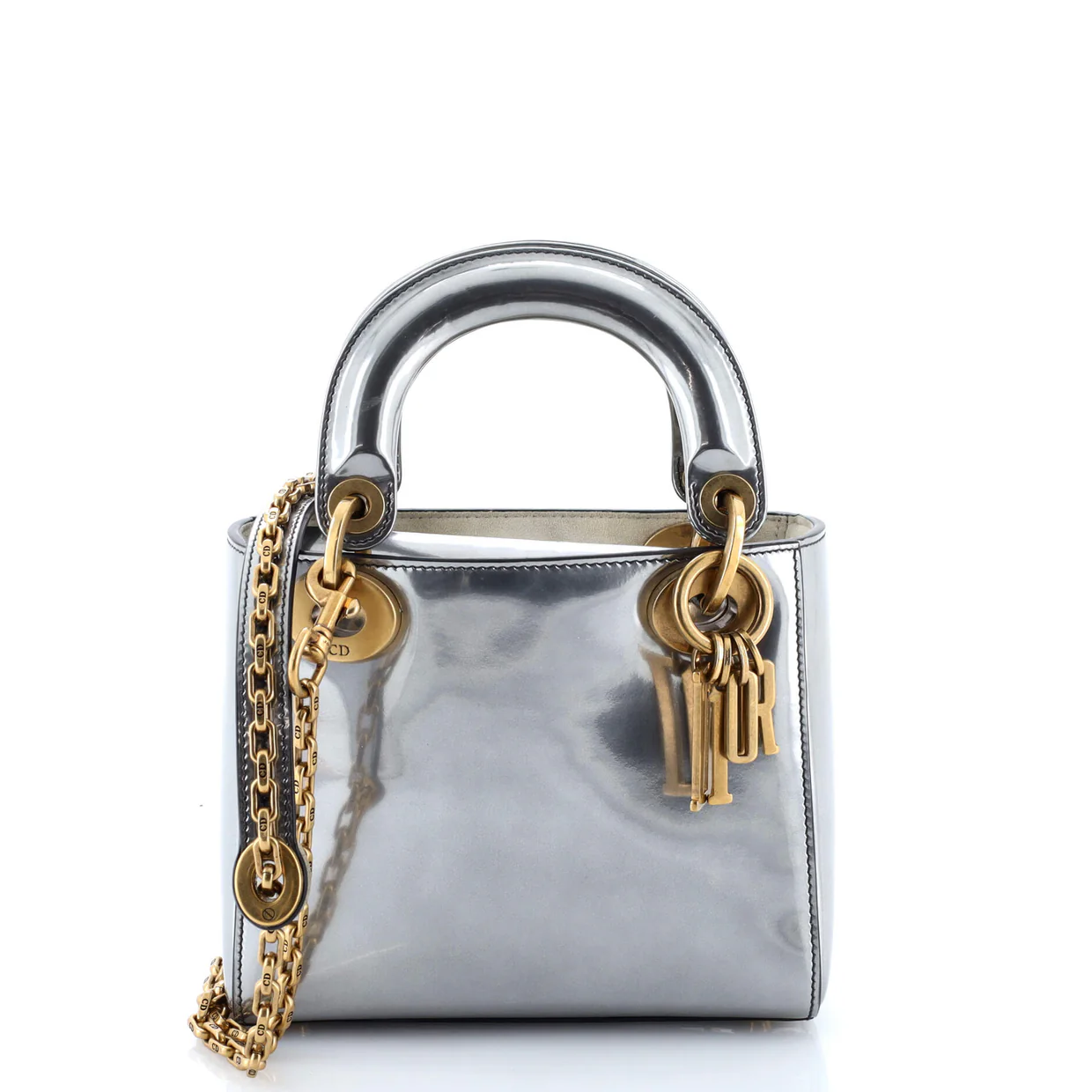 Lady Dior Chain Bag Patent Mini - Deep Luxury