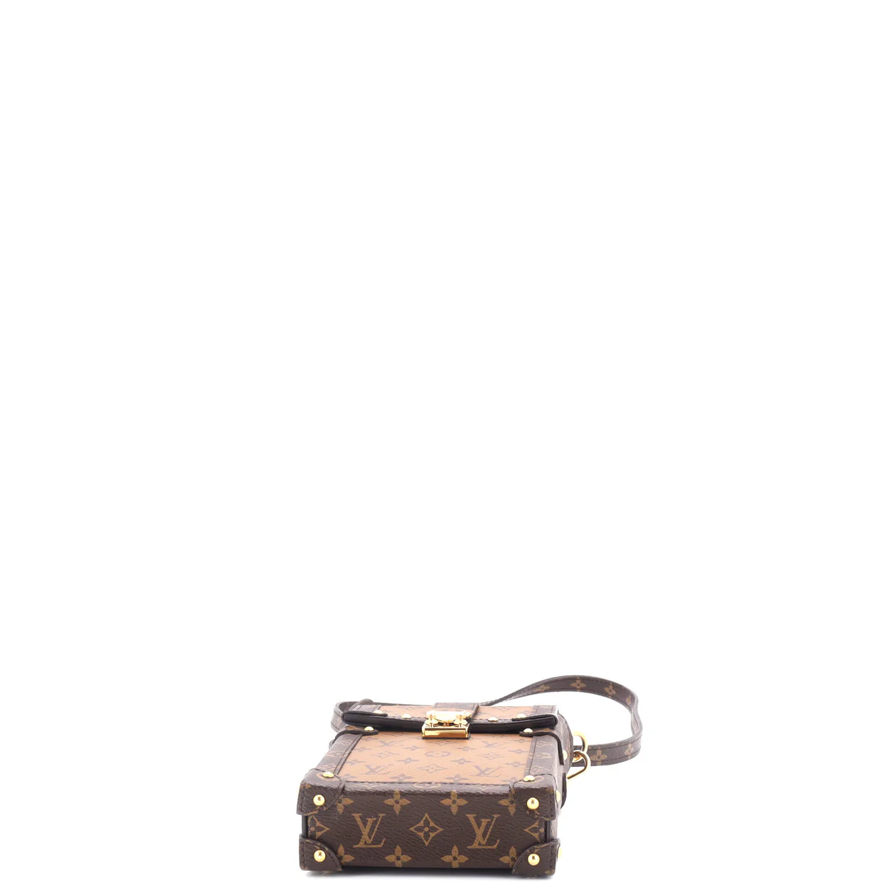 Vertical Trunk Pochette Reverse Monogram Canvas - Deep Luxury