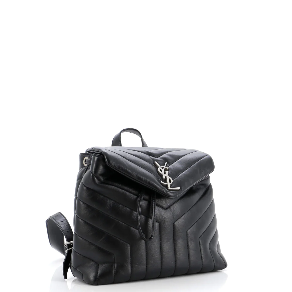 LouLou Backpack Matelasse Chevron Leather Small - Deep Luxury