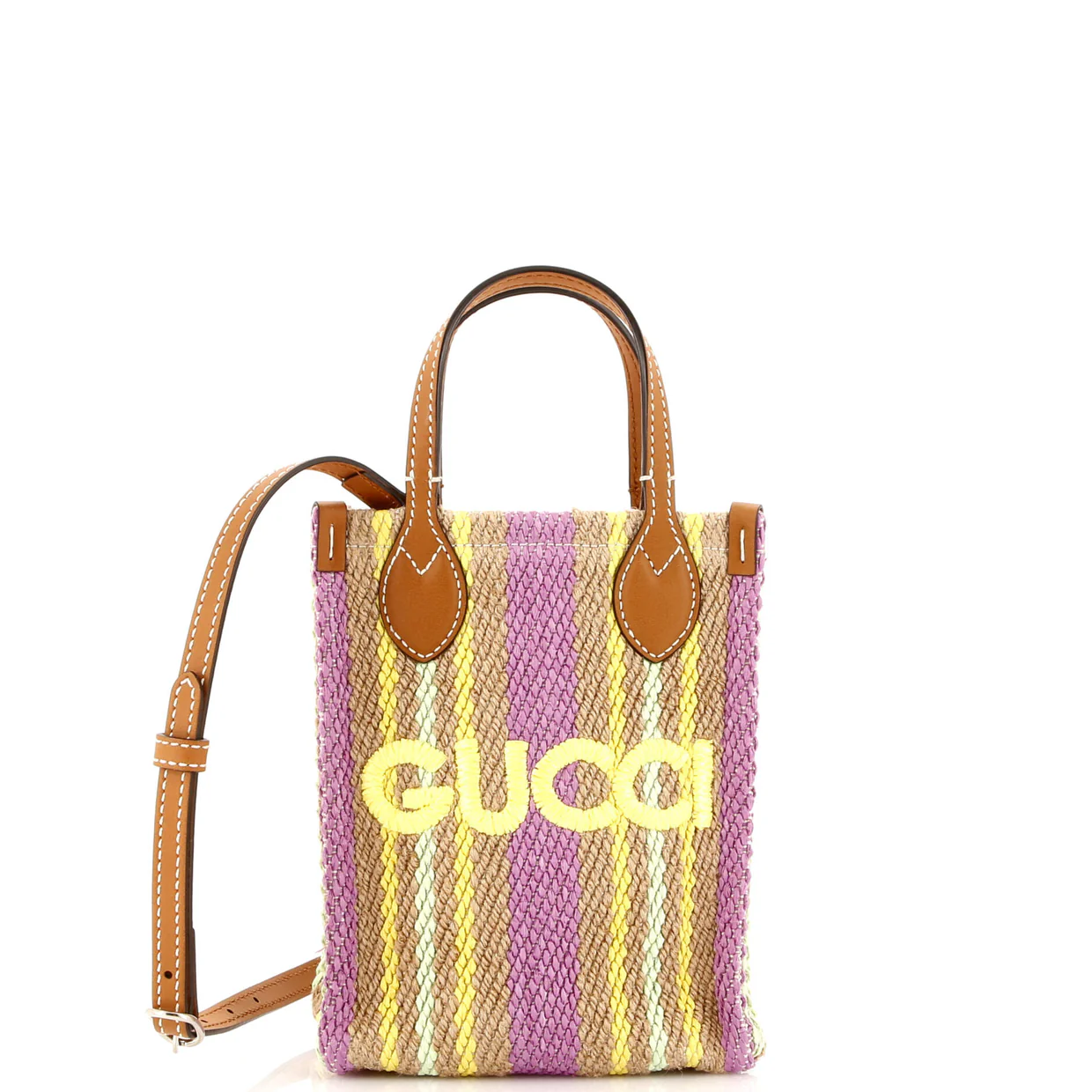 Logo Vertical Tote Jute Super Mini - Deep Luxury