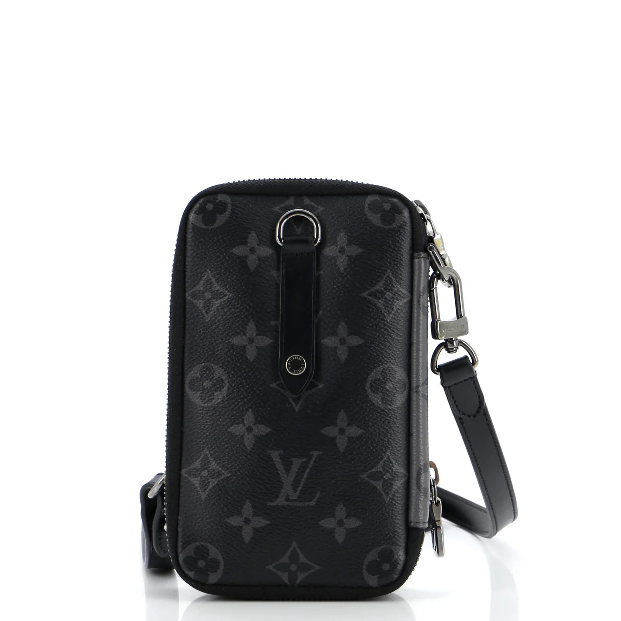 Double Phone Pouch Reverse Monogram Eclipse Canvas - Deep Luxury