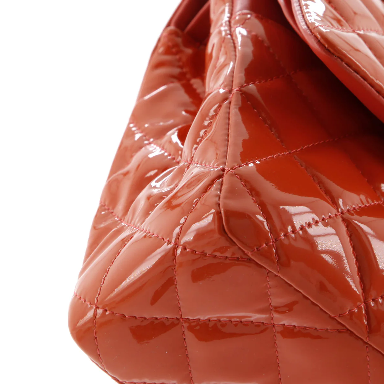 Classic Double Flap Bag Quilted Patent Medium - Deep Luxury