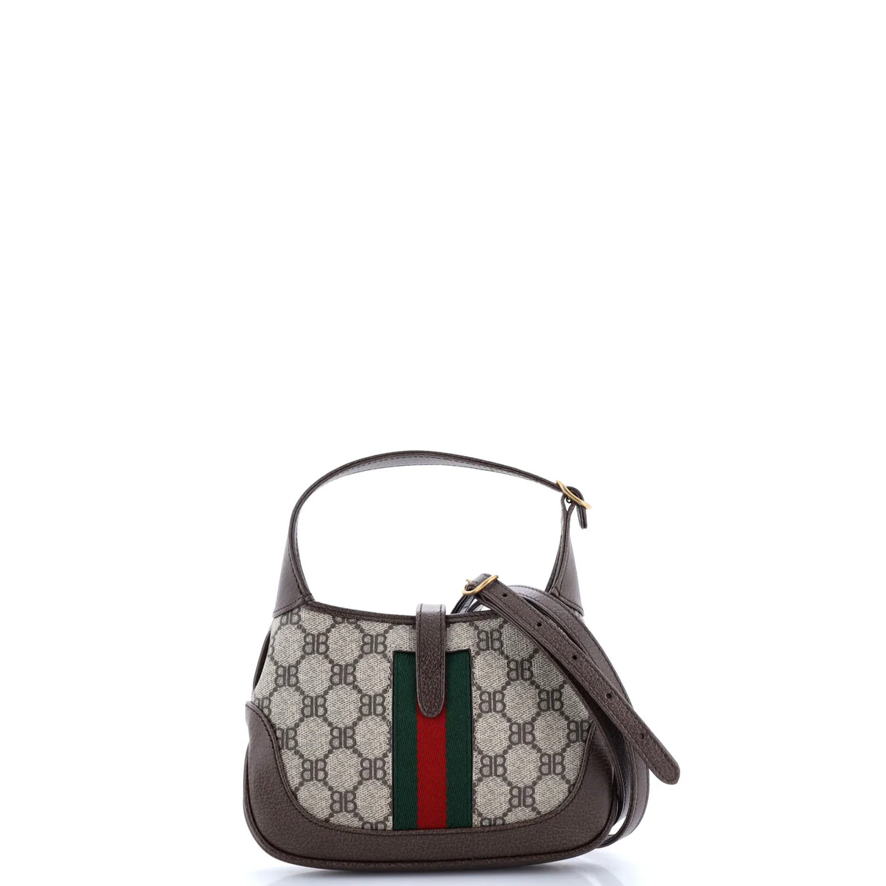 x Gucci The Hacker Project Jackie 1961 Hobo BB Coated Canvas Mini - Deep Luxury