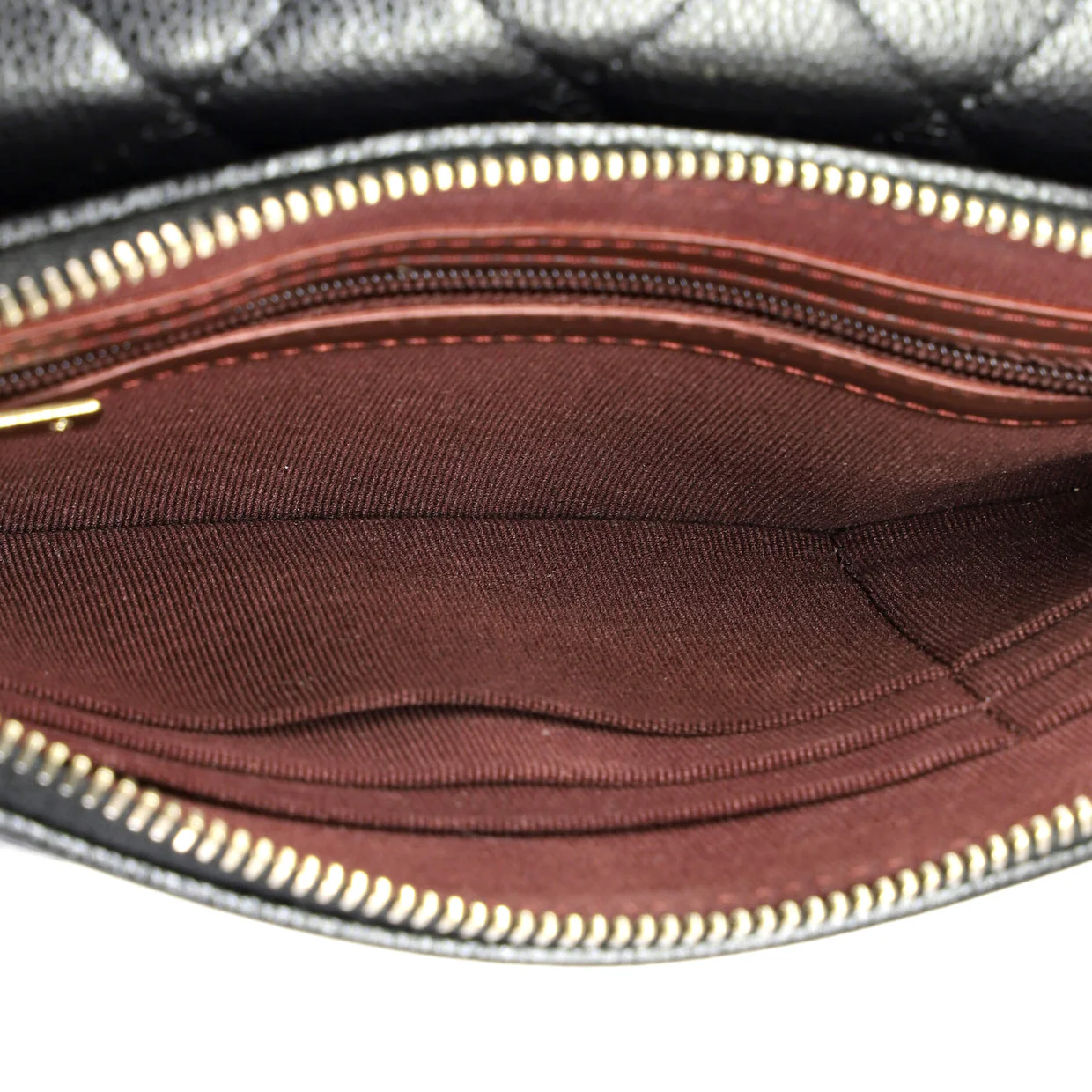 Classic Flap Phone Holder with Chain Quilted Caviar - Deep Luxury