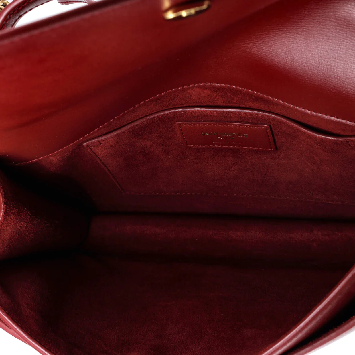 Sunset Top Handle Shoulder Bag Leather Medium - Deep Luxury