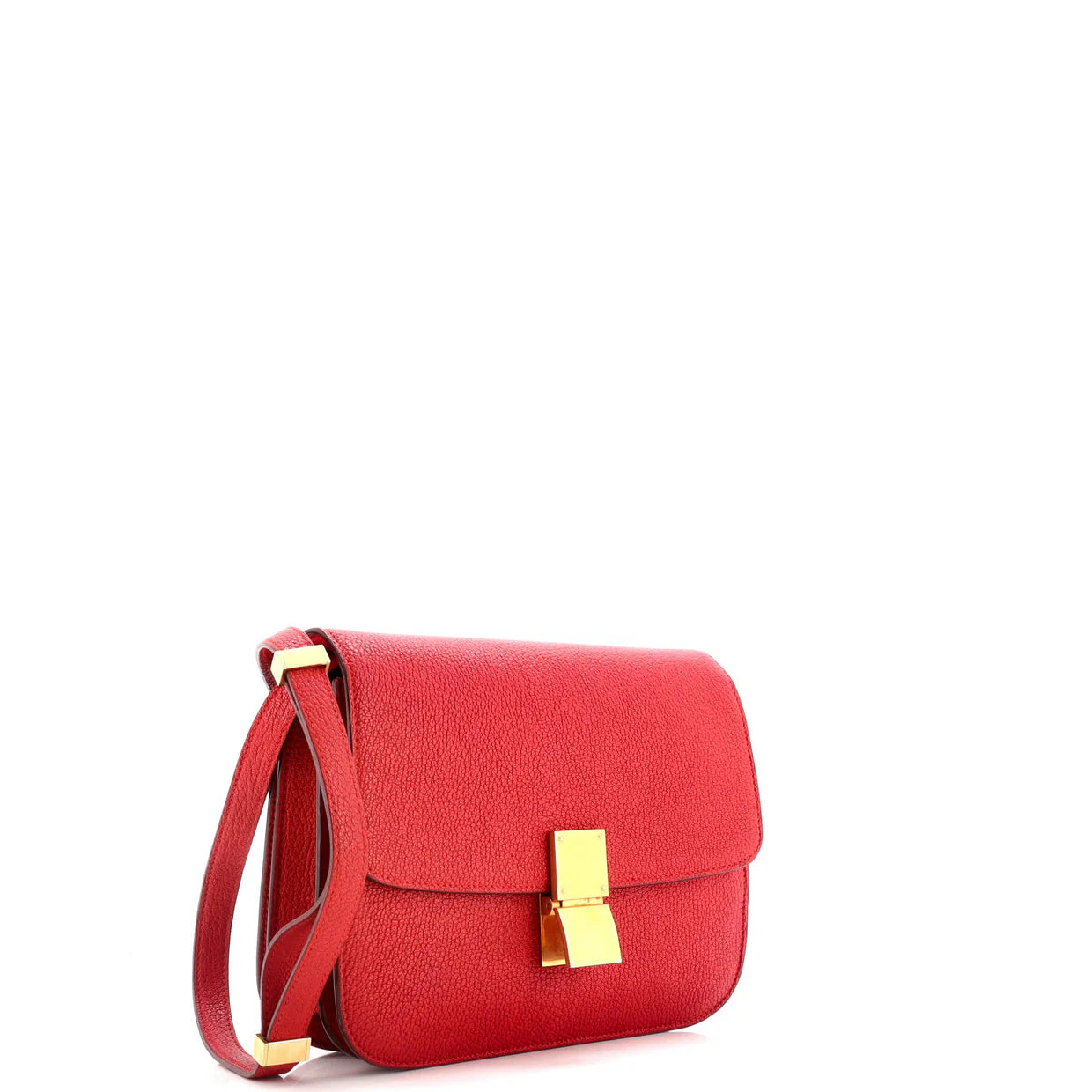 Classic Box Bag Grainy Leather Medium - Deep Luxury