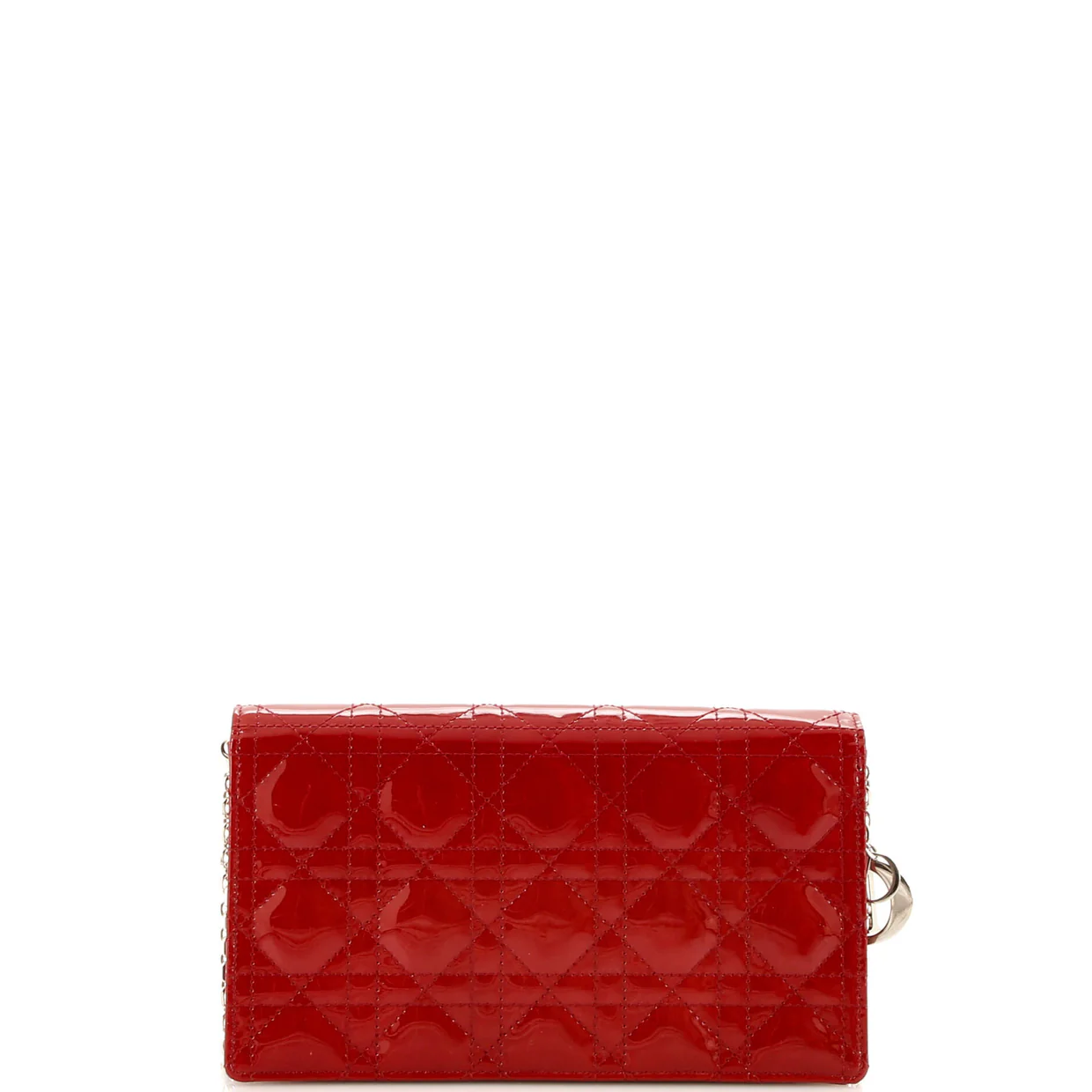 Lady Dior Clutch on Chain Cannage Quilt Patent - Deep Luxury