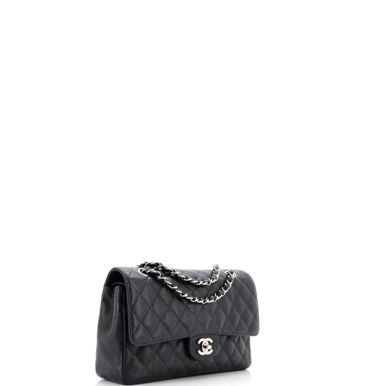 Classic Double Flap Bag Quilted Caviar Medium - Deep Luxury