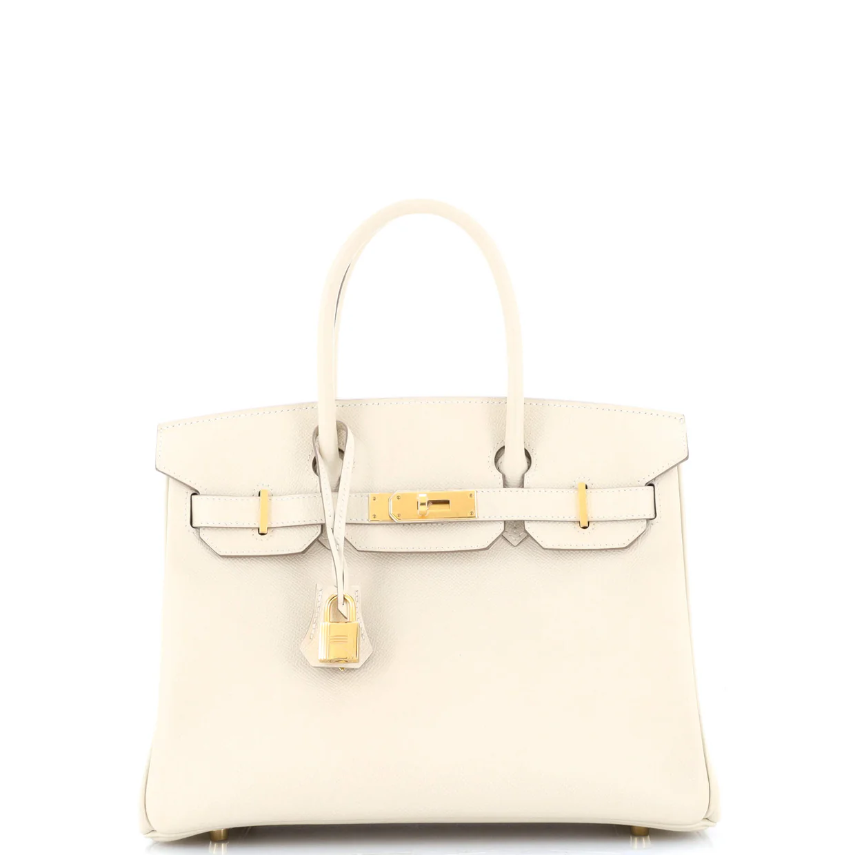 Birkin Handbag Light Epsom with Gold Hardware 30 - Deep Luxury