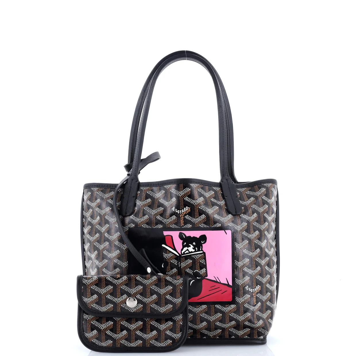 Anjou Reversible Tote Printed Coated Canvas Mini - Deep Luxury