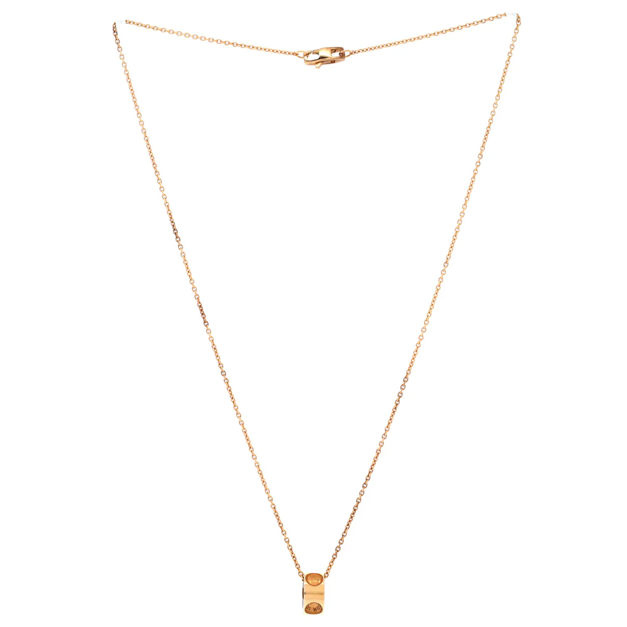 Empreinte Pendant Necklace 18K Rose Gold and Diamond - Deep Luxury