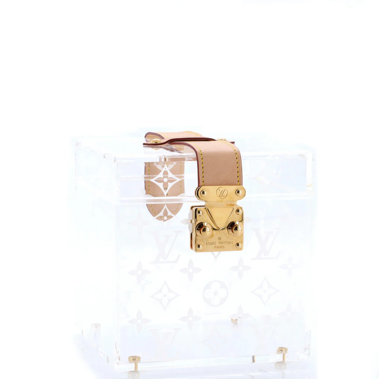 Cube Scott Box Monogram Plexiglass - Deep Luxury