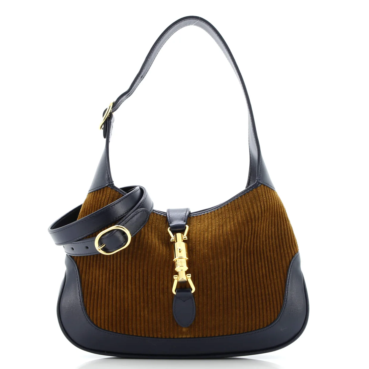 Jackie 1961 Hobo Corduroy with Leather Small - Deep Luxury