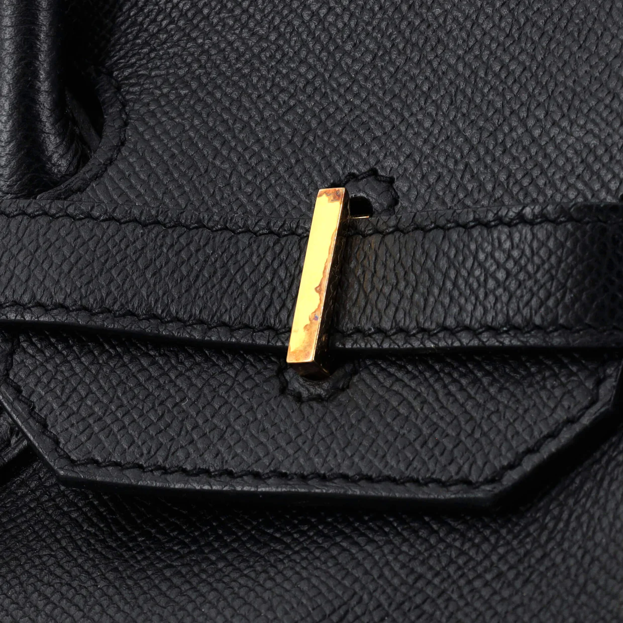 Birkin Handbag Noir Epsom with Gold Hardware 35 - Deep Luxury