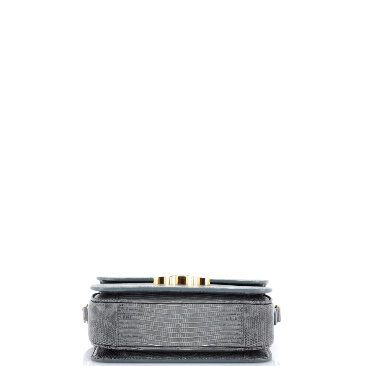 Triomphe Shoulder Bag Lizard Teen - Deep Luxury