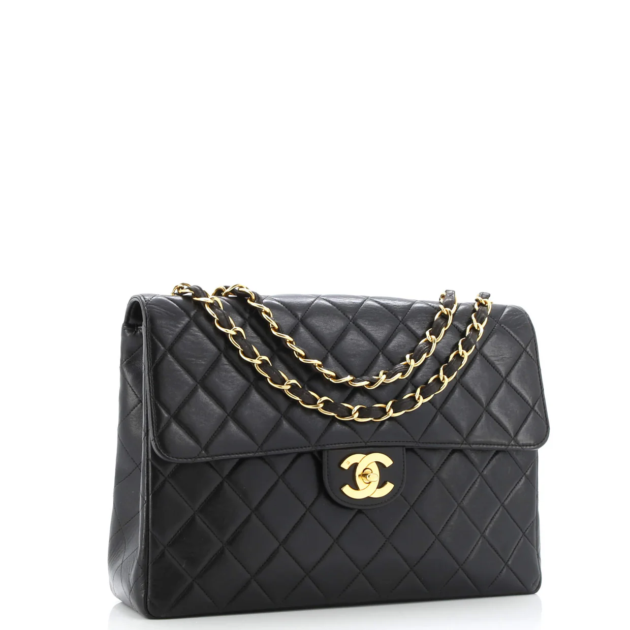 Vintage Classic Single Flap Bag Quilted Lambskin Jumbo - Deep Luxury