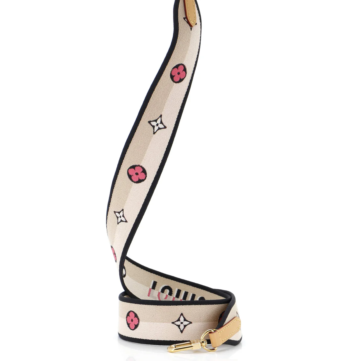 Logo Shoulder Strap Jacquard Wide - Deep Luxury