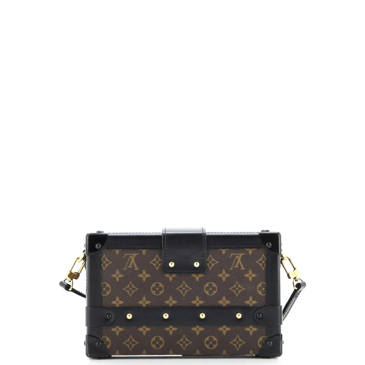 Petite Malle Handbag Monogram Canvas - Deep Luxury