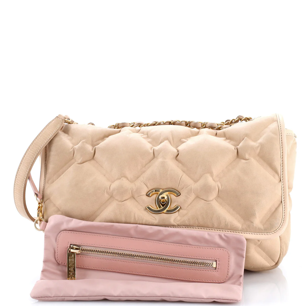 Chesterfield Flap Bag Quilted Calfskin Jumbo - Deep Luxury