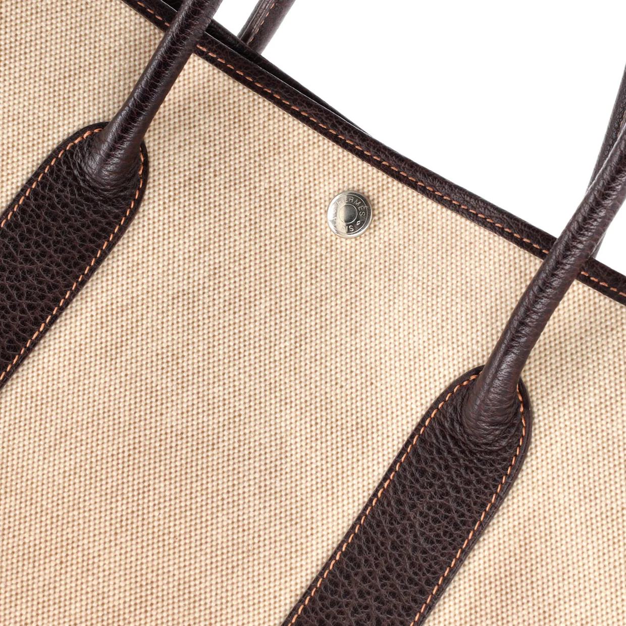 Garden Party Tote Toile and Leather 36 - Deep Luxury